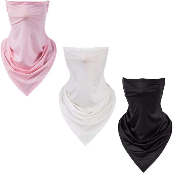 3 Pack Face Bandana Neck Gaiter with Ear Loops - Picture 2 of 5